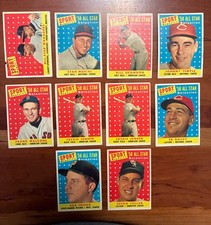 1958 Topps Baseball 10 card All Star lot includes Stan Musial