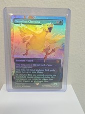 Traveling Chocobo [Borderless Blue Foil] #551c Prices | Magic