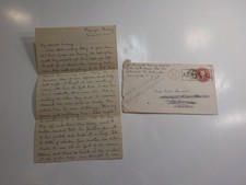 WW2 Letter 1945 Soldier To Sweetheart Ragingas Germany 2nd Armored Division