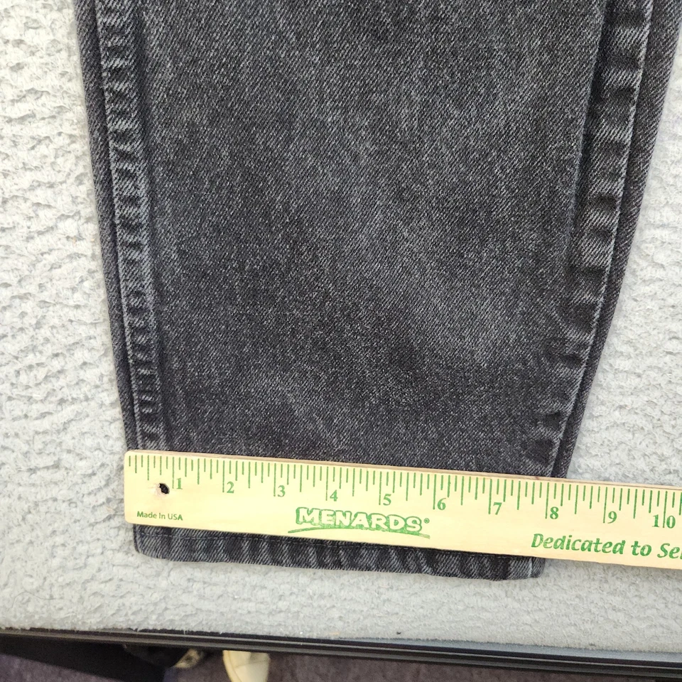 Pantalones de mezclilla Rustler Jeans para hombre 38x32 negros pierna recta años 90 grunge lavado carbón Foto 3 de 4