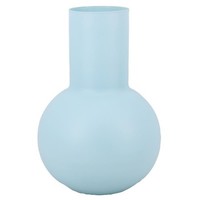 INNA-Glas Dekovase Orbis, Hellblau-Matt, 30Cm, Ø22Cm