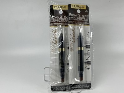 L'Oreal Paris Brow Stylist Kabuki Blender Brow Crayon Blonde 2 pack