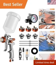 LVLP Paint Sprayer Gun Set with Precise Nozzles for Effortless Painting