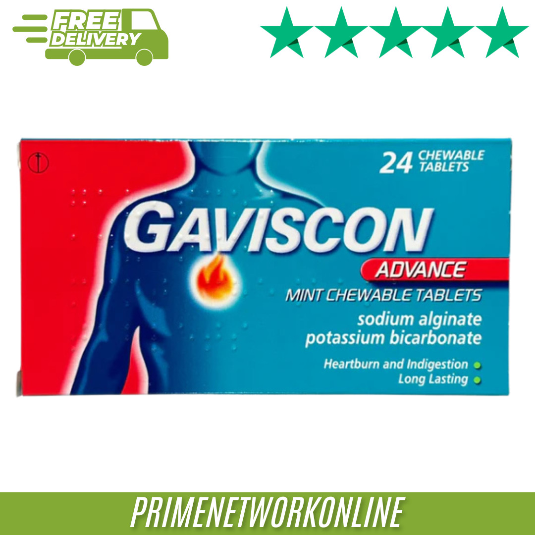 Gaviscon Advance 24 Mint Chewable Tablets - Image 2