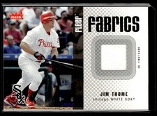 2006 Fleer Fabrics Jim Thome Relic Chicago White Sox #FF-JT