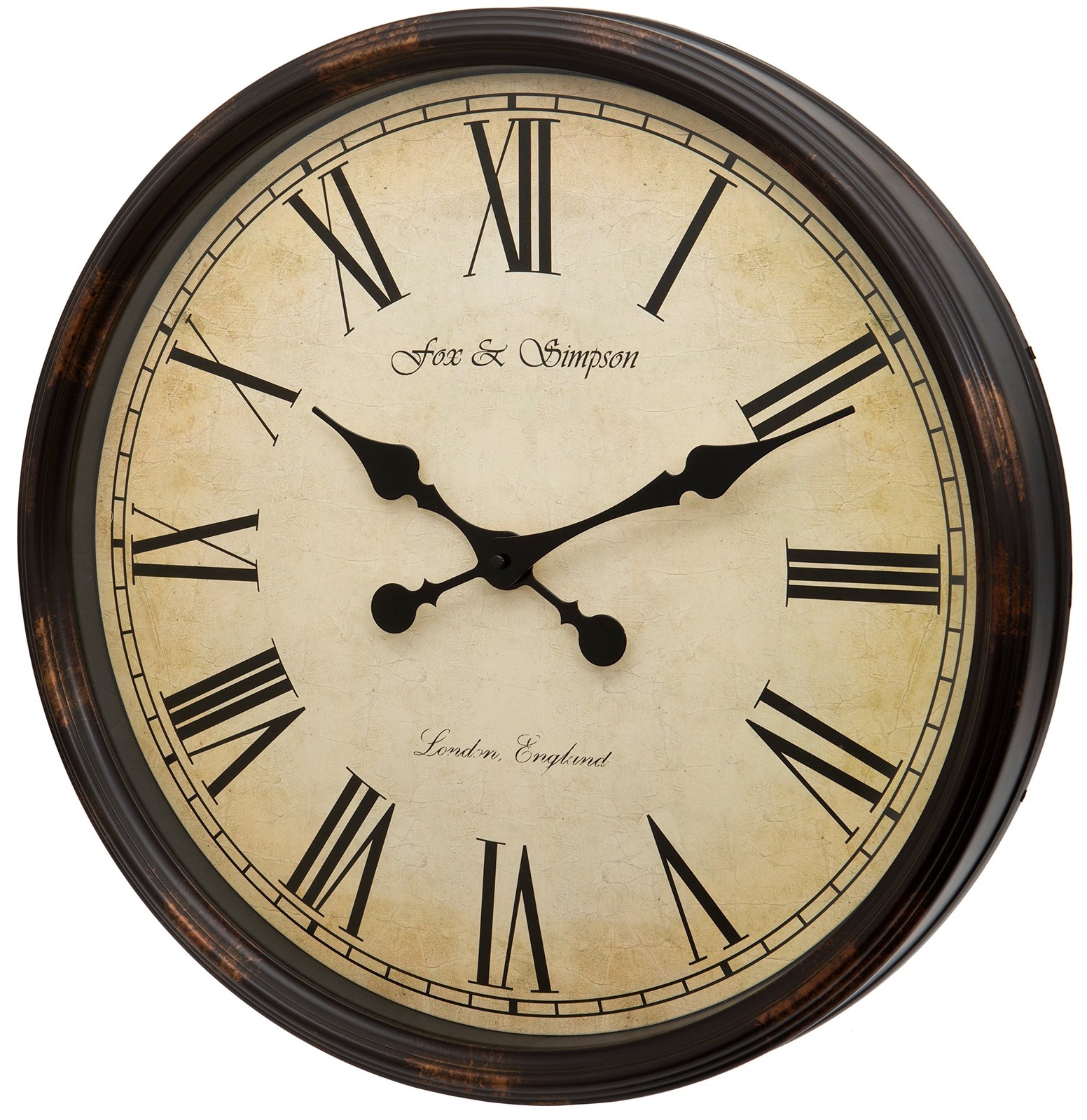 Grand Central Station Extra Large 50cm/20-Inch Wall Clock in Black