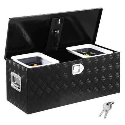 VEVOR Truckbox Anhängerbox Werkzeugkiste Aluminium Pickup 899x370x370mm Alubox