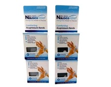 4 Packs of 2: Sea-Band Nausea Relief Acupressure Wrist Bands Gray