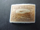 1939 New Guinea 6d bistre-brown air mail stamp SG219 Mounted Mint
