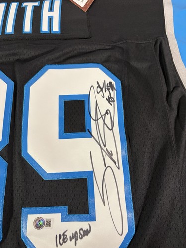 Maglia Steve Smith Sr Panthers firmata autentica Mitchell&Ness Beckett Coa rara - Foto 4 di 23