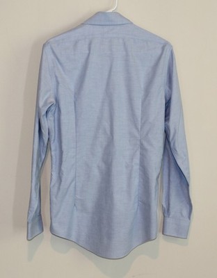 Brooks Brothers 15x34 Blue OCBD Oxford Cloth Button Down Milano