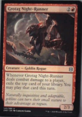Grotag Night-Runner - Zendikar Rising: #143, Magic: The Gathering Nm C345