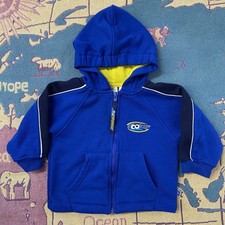 Vintage Seseme Street "Cookie Monster" Hoodie Zip-Up Jacket Boys 2T Blue