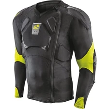 EVS Sports Ballistic Pro Protection Shirt, Black/Flo Yellow