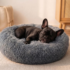 Small Calming Dogs Bed for Small Dogs Anti-Anxiety Machine Washable Fluffy Luxur