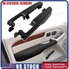 Front L+R Door Armrest Handle Black 88981574 For 99-06 Chevy Avalanche Escalade