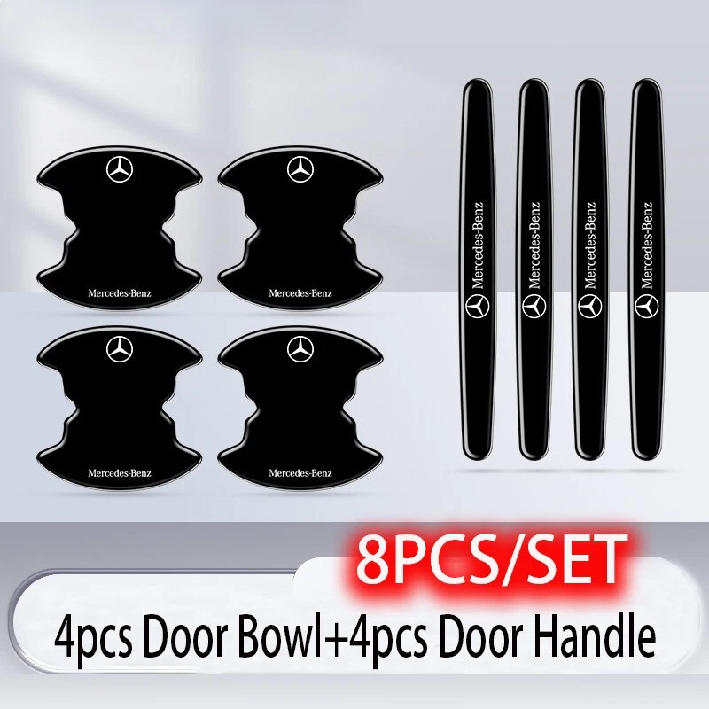 Fits for Mercedes Benz 8pcs Car Door Handle Bowl Scratch Sticker Protector Film - Изображение 2 из 4