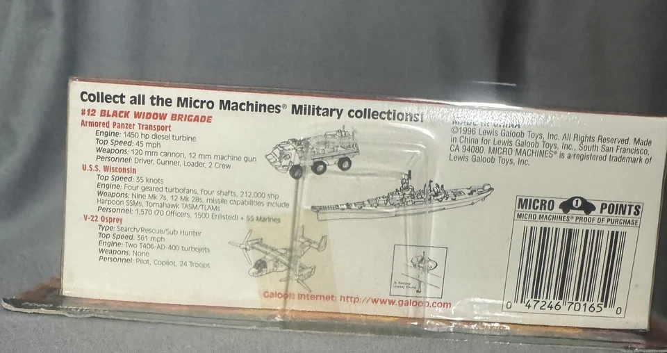 Vintage Micro Machines Military Terror Troops #12 Black Widow Brigade MOC- New - Image 3 of 3