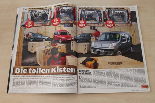 Auto Bild 04/2008 VW Caddy Life 1.9 TDI DPF mit 105PS besser als...?