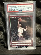 Panini 2019-20 Contenders Trae Young Front Row Seat Cracked Ice #10 PSA 10 Hawks