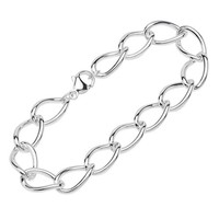 Armband 925 Sterling Silber 19Cm Langpanzerkette Rund Damen Designer Armkette