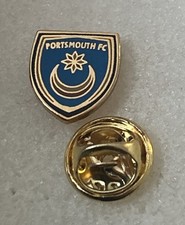Rare & Collectable Portsmouth Supporter Enamel Badge Pompey Crest Small Discreet