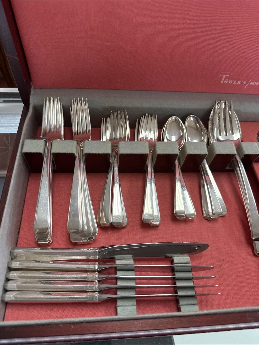 【 ヴィンテージ銀フォーク 】　TOWLE STERLING CRAFTSMAN 25+ Towle Craftsman Antique US Sterling Silver Flatware for sale