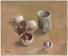 Horner - Mid 20th Century Oil, Mushrooms and Tea
