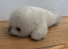 Russ Berrie and Co Yomiko White Seal Plush Doll Stuffed Animal 14  Vintage