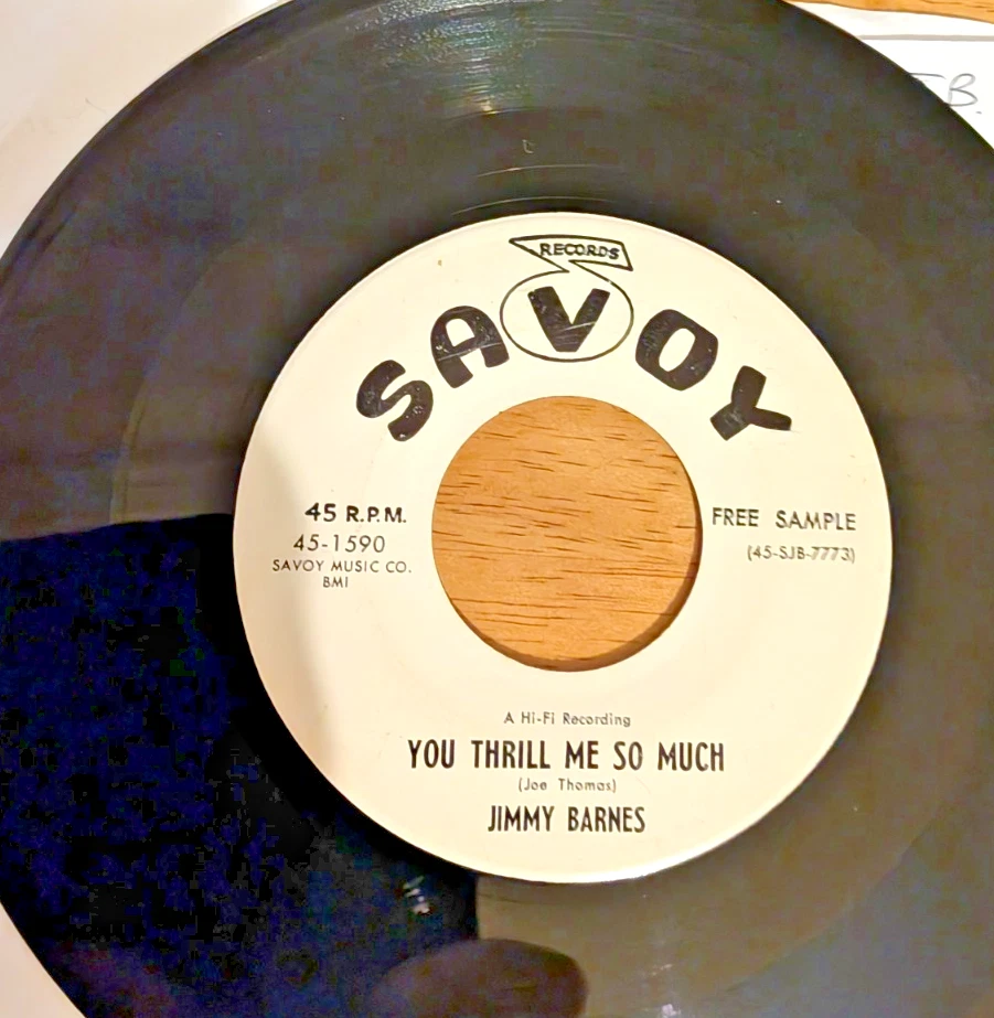 JIMMY BARNES - Don't Be Mad With Me / You Thrill Me So Much 7" promo USA SAVOY - Image 3 of 3