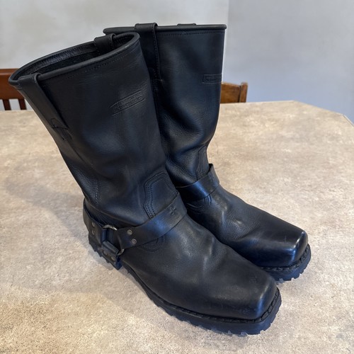 MENS X ELEMENT 13" ENGINEER BOOTS SQUARE TOE SZ. 12 SOFT LEATHER