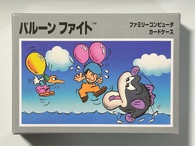 Nintendo Famicom Balloon Fight Menko Card Jigsaw Puzzle Card Case japan