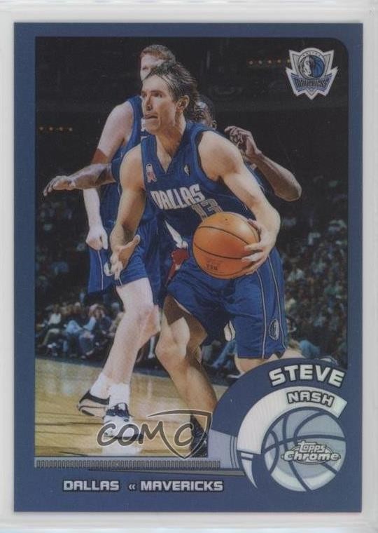 2002-03 Topps Chrome Refractor Steve Nash #82 HOF b8d