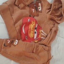 Disney/Pixar Cars Lightning McQueen Mater 2 Piece Hoodie Pants Set 18M Brown
