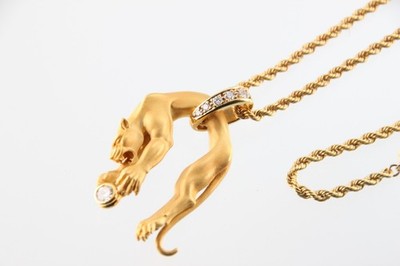 Carrera y Carrera Panther Halskette, 750 Diamanten, Kette (ohne Marke) S0023