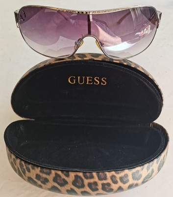 GUESS SONNENBRILLE GU1045 SI-35F SILBER/VIOLETT FARBVERLAUF 115 *2 & ORIGINAL ETUI