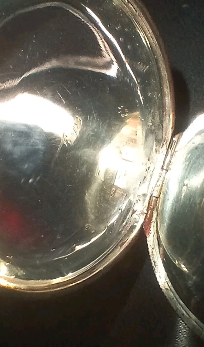 Vintage Ladies Elgin Pocket Watch in Sterling Silver Hunter Case Runs Great