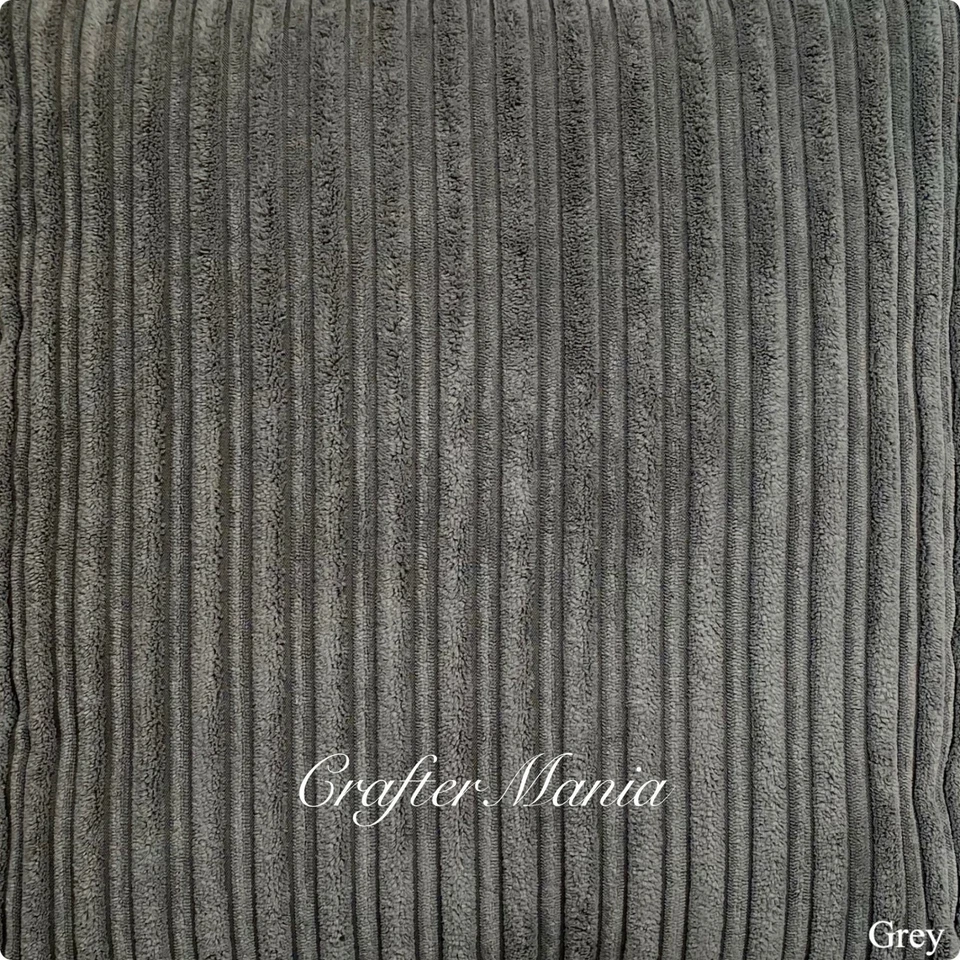 Soft Jumbo Cord Corduroy Upholstery Curtain Cushion Bed Throw Material Fabric - Image 2 of 4