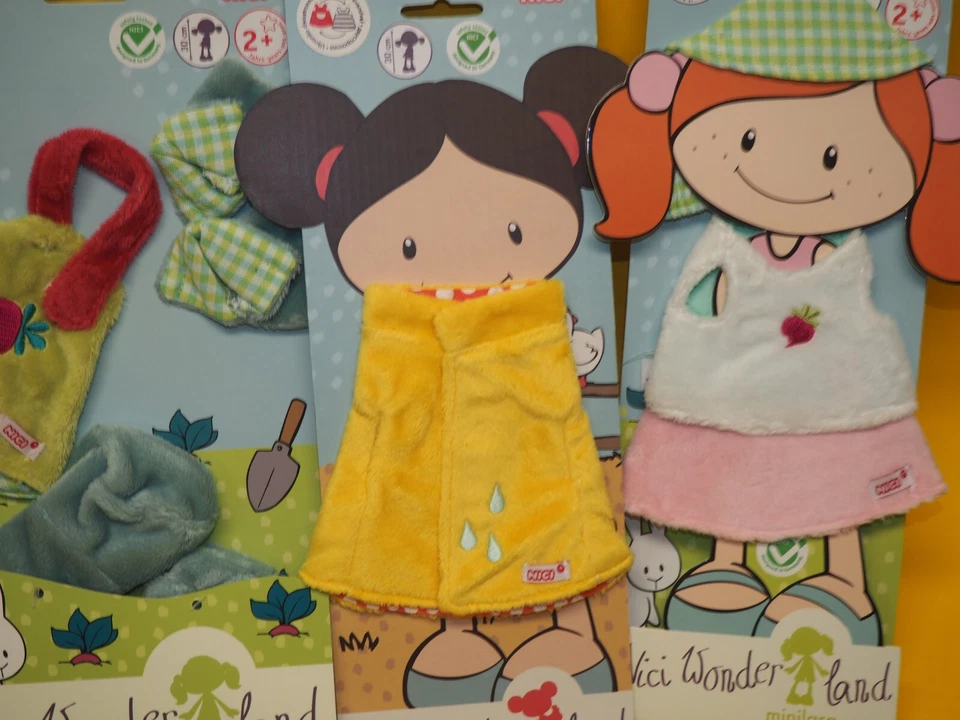 NICI WONDERLAND PLÜSCH PUPPEN PUPPENKLEIDUNG OUTFIT SET PLÜSCH SET 4 tlg - Bild 3 von 3