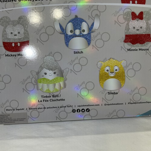 Squishmallows Disney 100 Limited Edition 5-Pack Plush Stuffed Toy 5” New! - Picture 2 of 7
