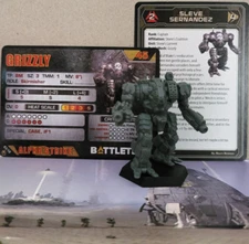 Battletech Grizzly Mech Clan Direct Fire Star Miniature