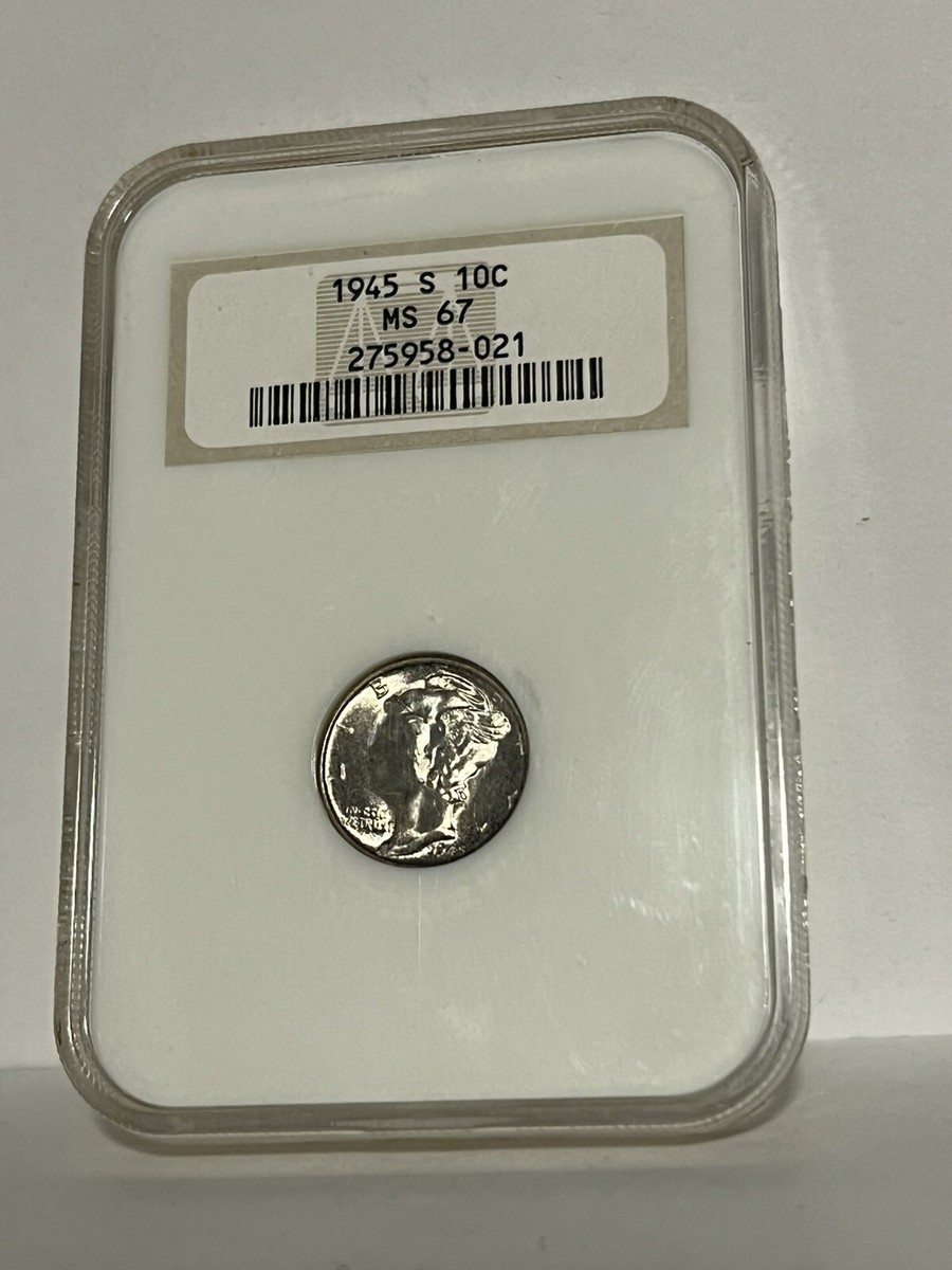 MORRIS 　SPECIAL 　４５ H SUPER OLD OH 1945 S US WINGED LIBERTY DIME NGC MS 67 BLAZING GEM