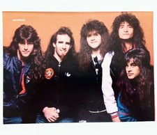 ANTHRAX~ORIG 1989 POSTER~VTG FULL PAGE MAGAZINE PINUP~SCOTT IAN/JOEY BELLADONNA