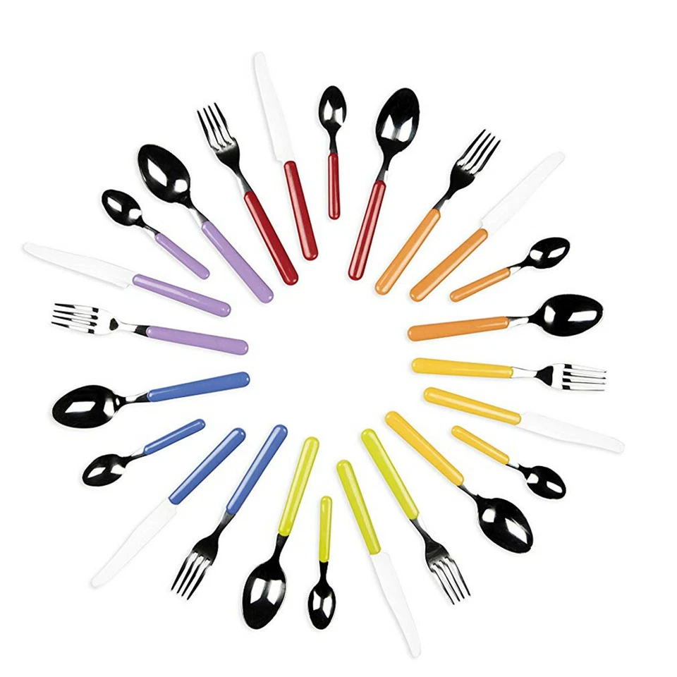 Servizio 24 posate Fashion, acciaio inossidabile, multicolore 9x9x24, EX-48499 - Immagine 2 di 2