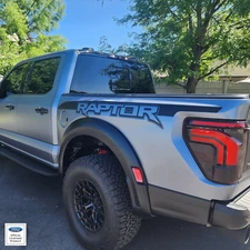 2021-2025 Ford Raptor Factory Style Bed Graphics Vinyl Decals Stickers Set