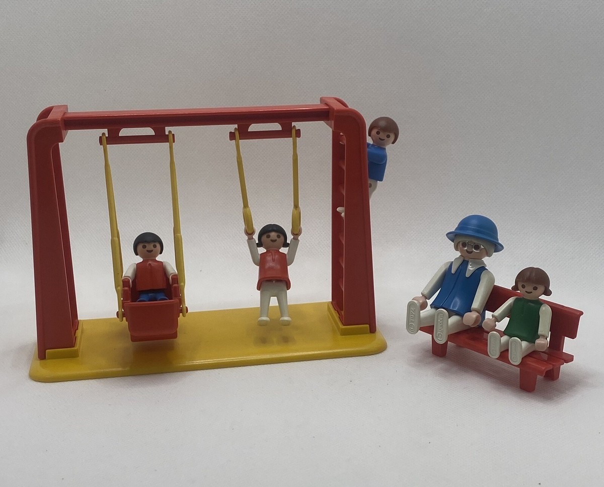 プレイモービル　3552 Vintage 80s Playmobil Swing Set 3552 Complete W/ Box