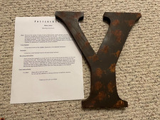 New Pottery Barn  RUSTIC METAL LETTER "Y"