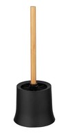 Wenko Wc-Garnitur Bambusa Schwarz Bambus Pflegeleicht Hygienisch Robust Bad