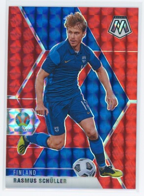 Rasmus Schuller #46 Red Prizm Mosaic UEFA Euro 2020-21 Finland