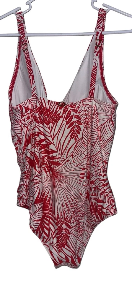 Traje de baño Jantzen Garden Euphoria Ava corbata frontal de una pieza talla 12 rojo blanco floral Foto 2 de 4